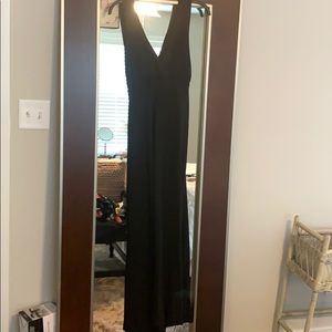 Cotton maxi dress with strappy back